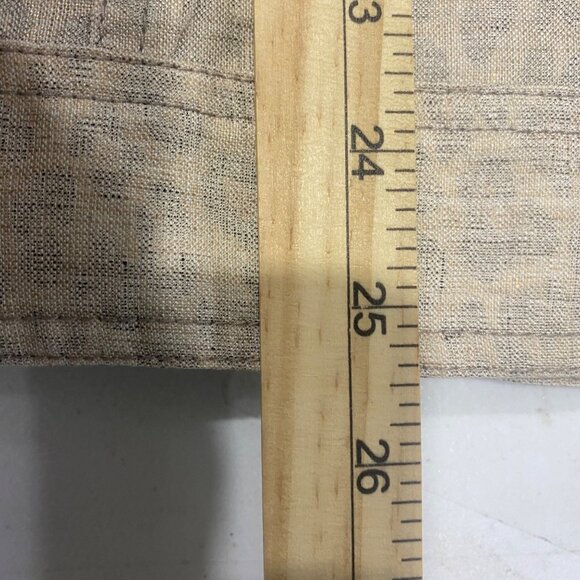 Doncaster Collection Linen Blend Button-Up Jacket Womens XL Beige Leopard Print - Picture 11 of 14